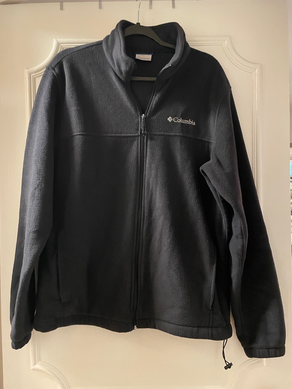 Columbia Black Full-Zip Fleece Jacket with Logo